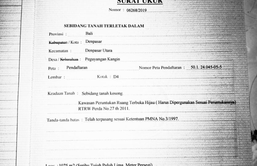 Dijual sebidang tanah ksoong di cekomaria
