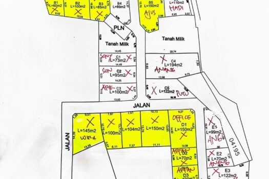 Dijual tanah kavling di sedap malam